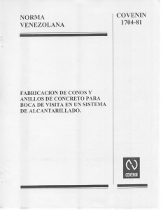 NORMA COVENIN 1704-81 ALCANTARILLADO