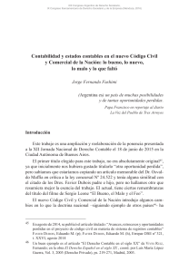 Contabilidad y estados contable en el CCyC