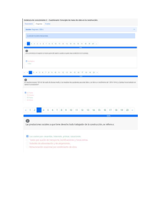 Evaluación 2 Concepto de mano de obra en la contrucción
