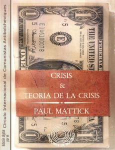 Crisis y Teoria de la Crisis - Paul Mattick