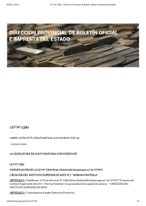LEY Nº 5382 – Dirección Provincial de Boletín Oficial e Imprenta del Estado