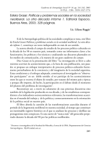 Estela Grassi Politicas y problemas soci