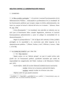 COHECHO Y OTROS CONTRA LA ADMINISTRACIÓN PUBLICA