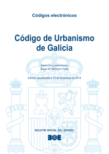 Codigo Urbanismo Galicia BOE