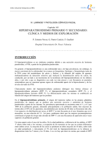 143 - HIPERPARATIROIDISMO PRIMARIO Y SECUNDARIO CLÍNICA Y MEDIOS DE EXPLORACIÓN