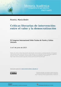 Críticas literarias