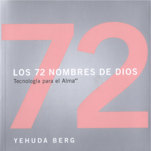 Yehuda Berg - 72 NOMBRES DE DIOS  Yehuda Berg