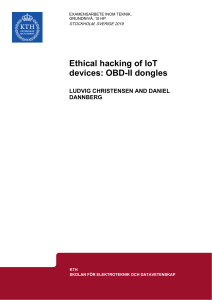 Ludvig and Daniel ODB2 dongles Ethical hacking of IoT