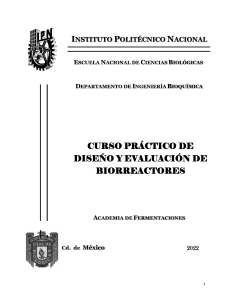 Manual de Diseño y Evaluación de Biorreactores
