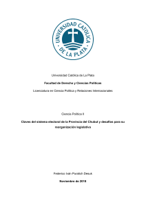 Claves del sistema electoral de la Provincia del Chubut y desafíos para su reorganización legislativa - Puratich