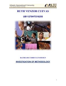 METODOLOGIA E INVESTIGACIÓN  RUTH VENZOR CUEVAS