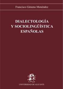 Dialectología y Sociolingüística