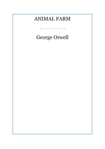 Animal Farm by George Orwell Reading