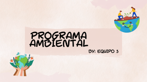 PROGRAMA AMBIENTAL- EQUIPO 3
