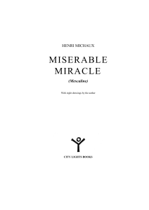 Henri Michaux - Miserable Miracle