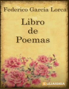 Libro de poemas-Garcia Lorca Federico
