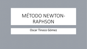 MÉTODO NEWTON RAPHSON OTG