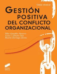 Gestión positiva del conflicto organizacional - Pilar González Navarro