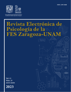 Revista Electrónica de Psicología de la FES Zaragoza-UNAM (Vol. 13 Núm. 25 enero-junio 2023)