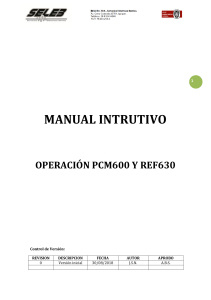 CAPACITACION ABB RELE FEEDER REF630