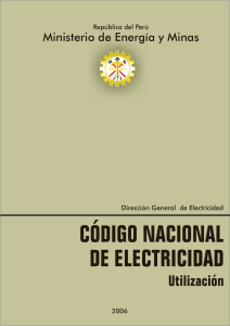 CODIGO NACIONAL DE ELECTRICIDAD MEM