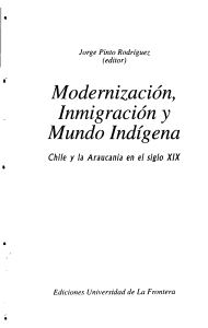 Modernización, inmigración y mundo indígena  Chile y la Araucanía en el siglo XIX