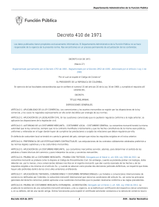 Decreto 410 de 1971