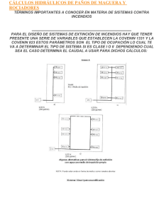 calculos hidraulicos incendio