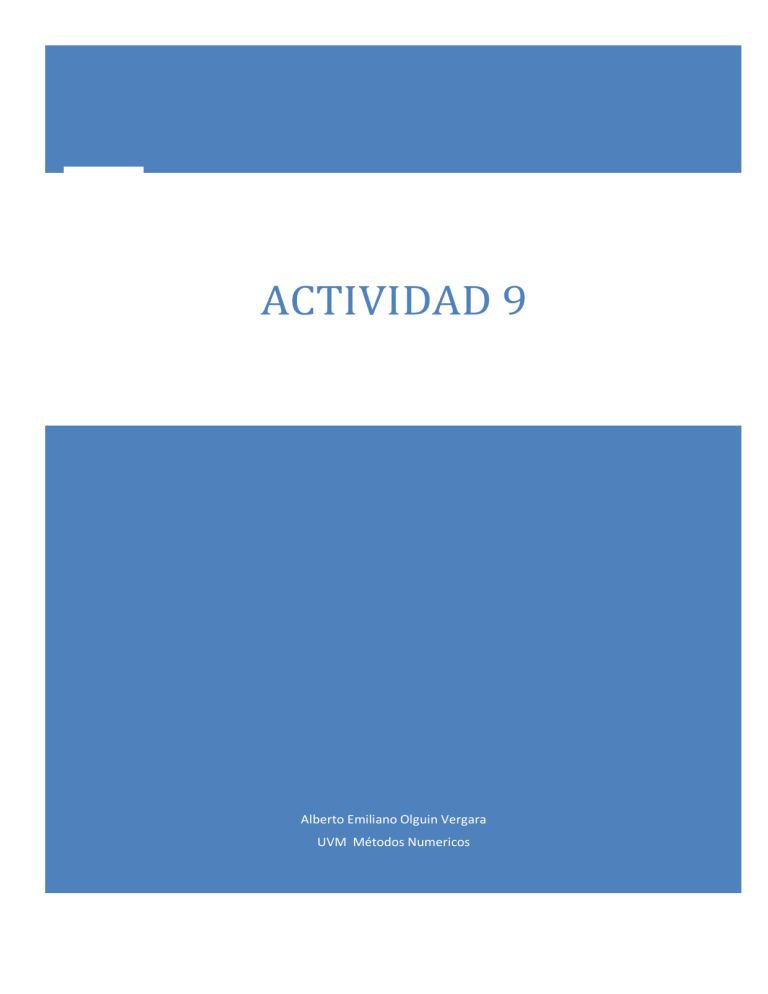 Actividad M Todos Num Ricos