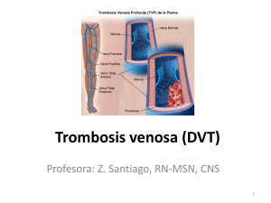 Trombosis venosa (DVT) 2020