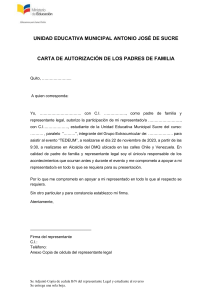 CARTA DE AUTORIZACION PADRES DE FAMILIA TEUM