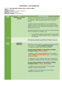 CRONOGRAMA FINAL  BODA  16  DE DICIEMBRE 2023