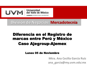 CLASE 1 DIFERENCIA EN EL REGISTRO DE MARCA PERU MEXICO