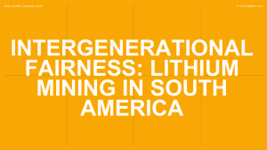 Intergenerational Fairness Lithium Mining in South America - Marc Burri Simone Jung