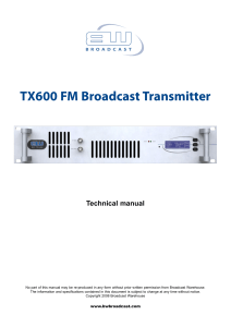 TRANSMISOR FM 600 WATT Manual-1078117