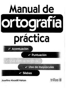 MANUAL DE ORTOGRAFIA PRACTICA