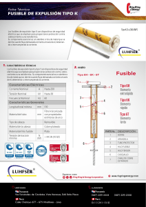 ficha tecnica luhfser - fusible de expulsion tipo k - ring ring-compressed