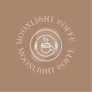 Logo Cafetería dulce café Minimalista Marrón