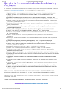 +25 Propuestas Para Presidente Estudiantil - Gobierno Escolar