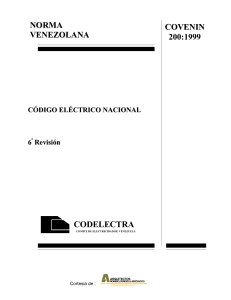 COVENIN 0200-1999 Código Eléctrico Nacional