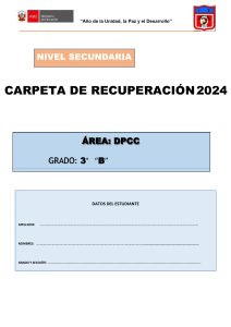 CARATULA DE CARPETA DE RECUPERACIÓN 2024