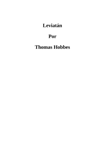 Leviatán Autor Thomas Hobbes