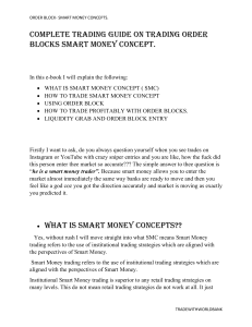 Order block smart money concepts