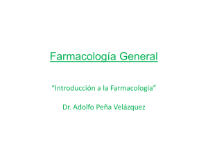 02. Introducción a la Farmacología (Presentación) autor Dr. Adolfo Peña Velázquez
