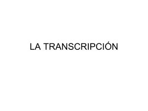 Transcripción y Traducción (1)