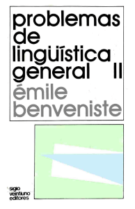 Problemas de lingüística general II