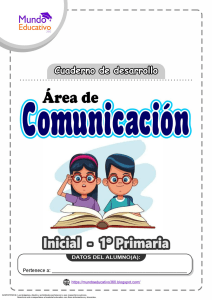 Cuaderno de Comunicación Inicial - 1º Primaria