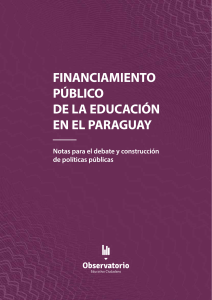 Financiamiento público de la educación en el Paraguay