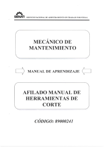 MANUAL 89000241 AFILADO MANUAL DE HERRAMIENTAS DE CORTE
