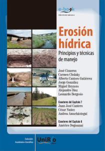erosión hídrica principios y técnicas de manejo